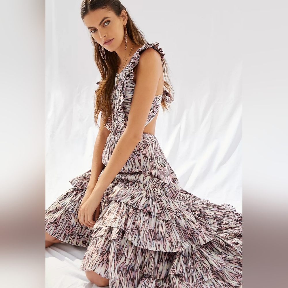 Magali Pascal Ruffled Cut-Out Maxi Dress - Picture 12 of 12